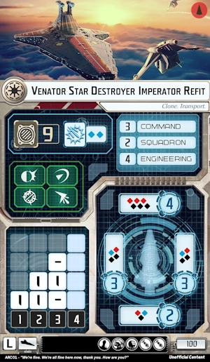 Venator Star Destroyer Imperator Refit